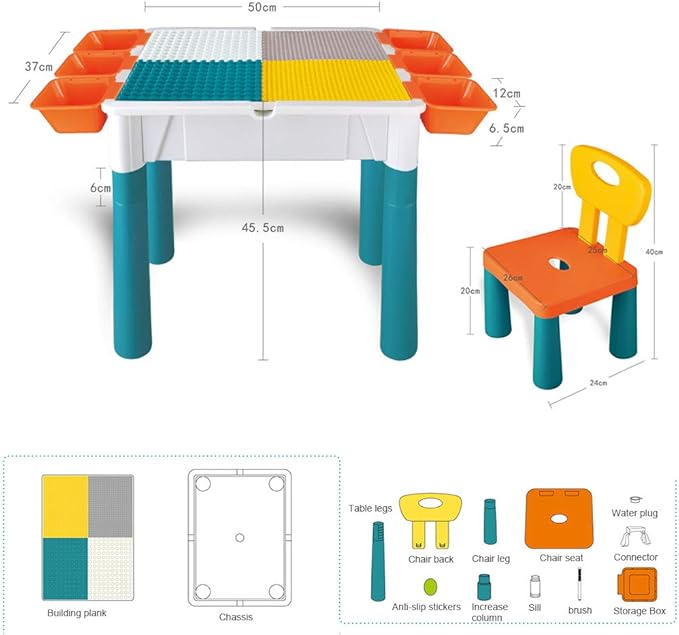 Multifunctional 5-in-1 Table Set