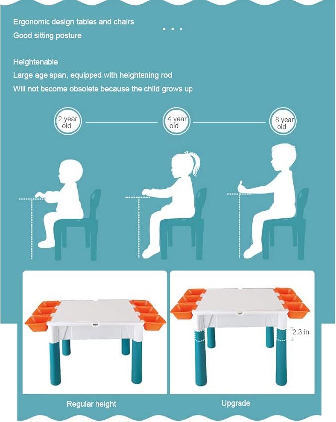 Multifunctional 5-in-1 Table Set